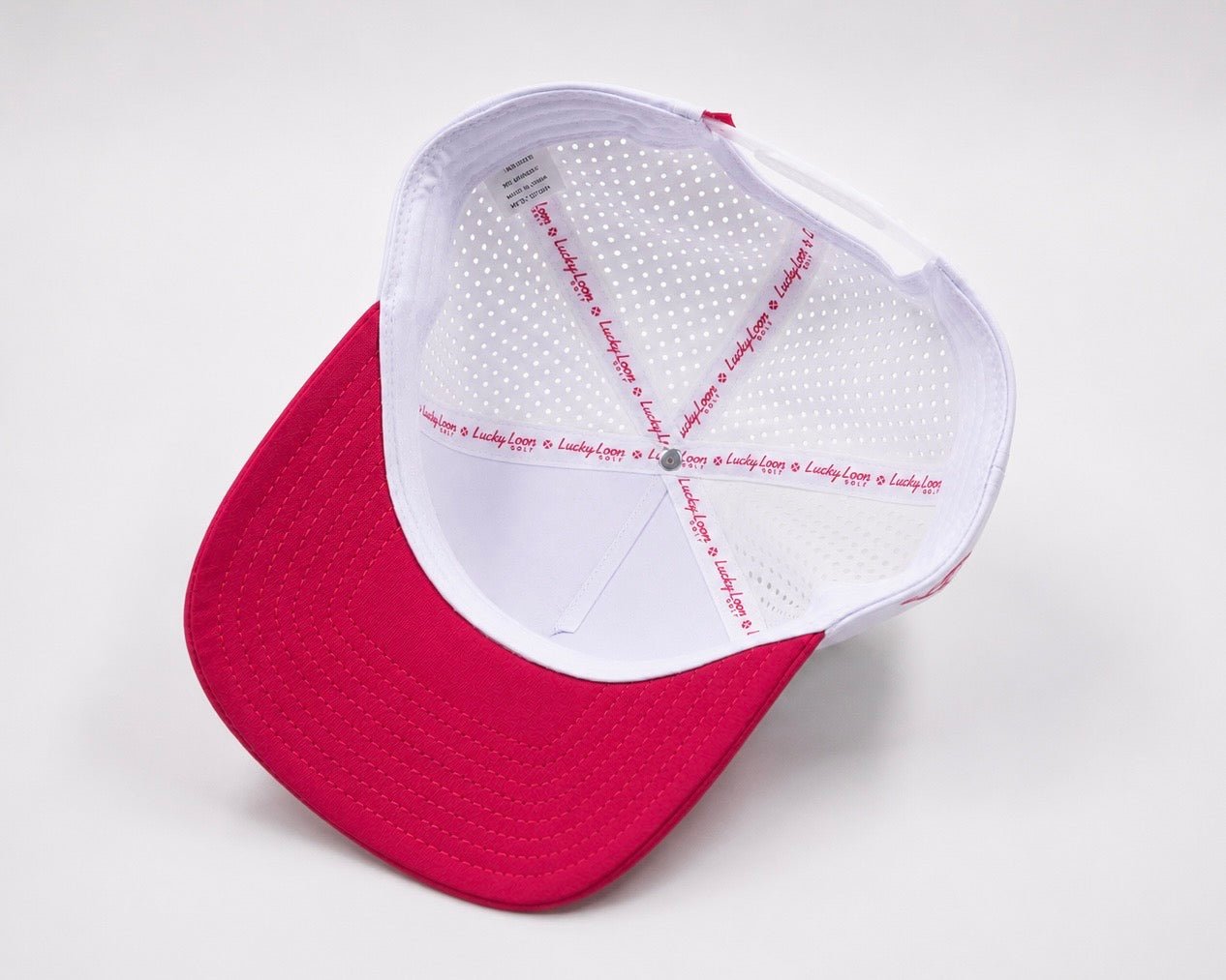 Lucky Loon Golf Hat Red