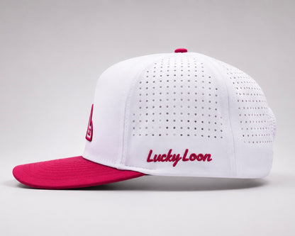 Lucky Loon Golf Hat Red